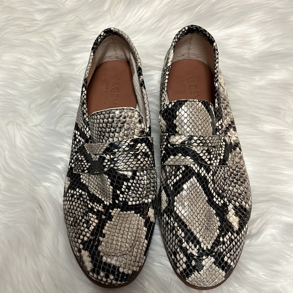 M. Gemi Italian leather loafers. Snakeskin. Excellent. - Picture 2 of 8